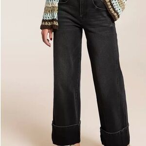 Vervet Blue NWT 29 Women's Black Wide-Leg Jeans